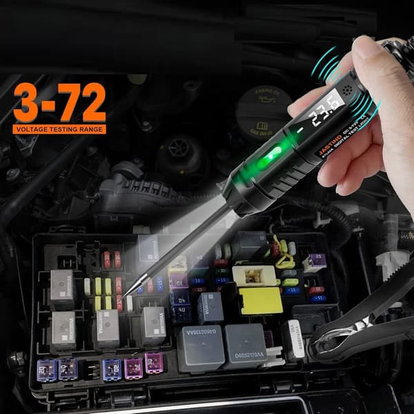 Kredsløbstester til 3-72V systemer Biltestlampe med belysning