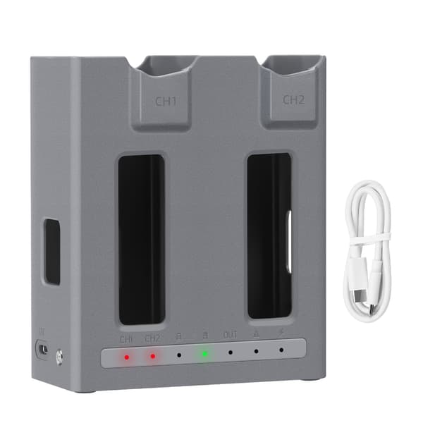 Oppladbart batteri USB hurtiglading for 4 kameraer
