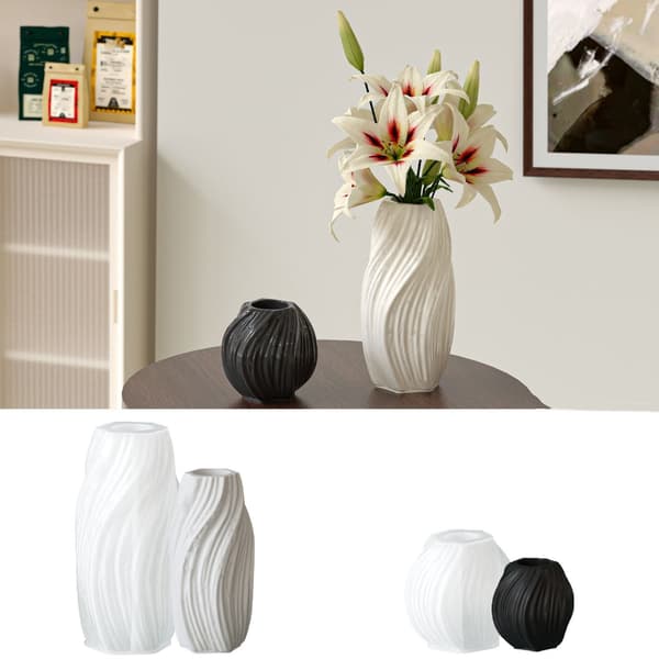 Kunstnerisk Bølget Design Silikonform For Å Lage Unike Harpiksvaser Ideell For Smykkelagring Og Dekor null - High pattern