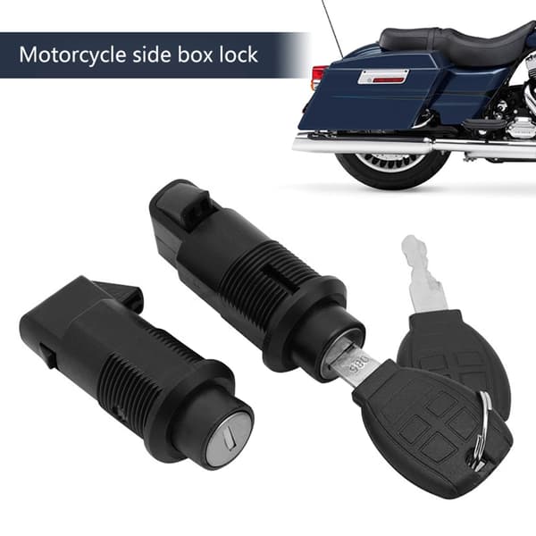 Motorcykelnyckel Hårda Packväskor Kromlås & Svarta Nycklar Motorcykelmodifiering
