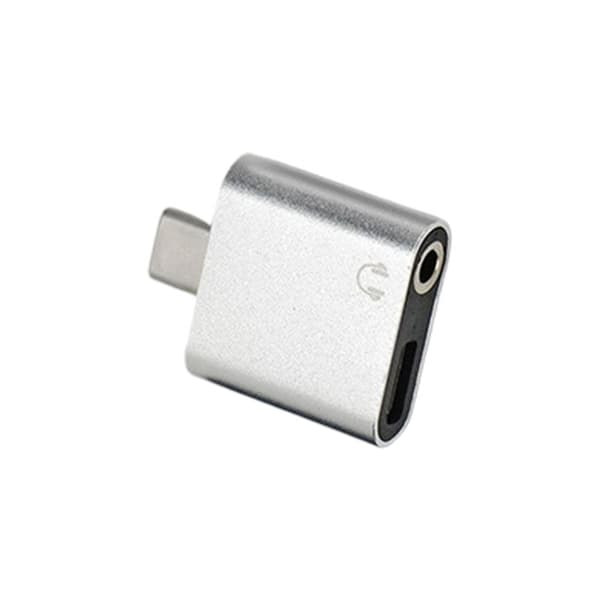 USB C til 3,5 mm-adapter i aluminiumslegering, USB C til 3,5 mm-omformere