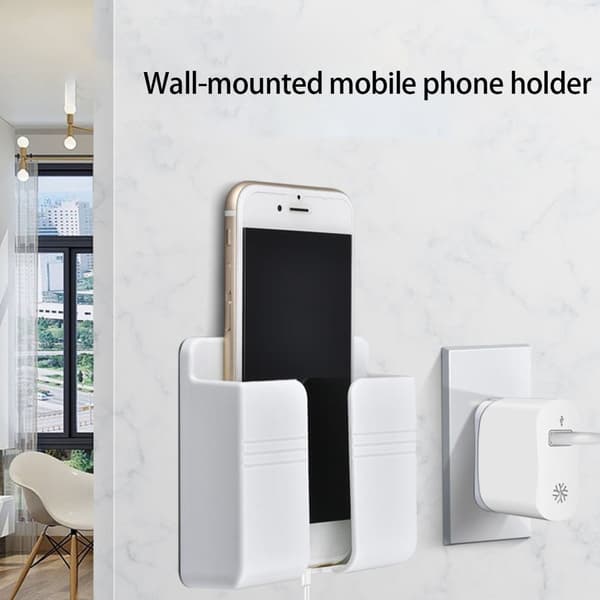Telefonfäste för kontor Enkel installation Ställ med kabelhantering Gray