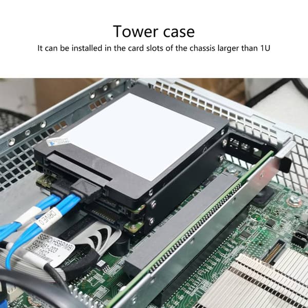 SSD HDD Holder Solid Drive Mekanisk Harddisk PCI Beslag til Desktop For 3.5inch 12cm