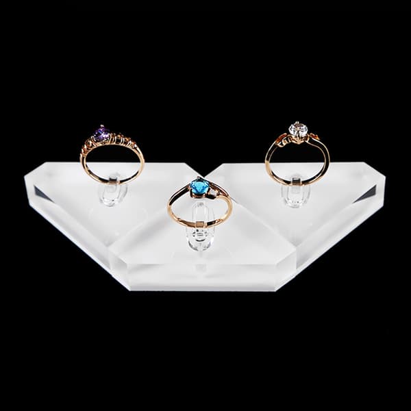 Fingerringklemmer Display Støtte Stativ Ringer Organizer Utstillingshylle Dekorativ null - Style1