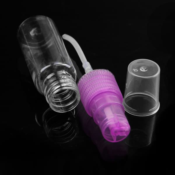 1 st 10 ml Mini Bärbar Tom Plast Parfym Atomizer Sprayflaska