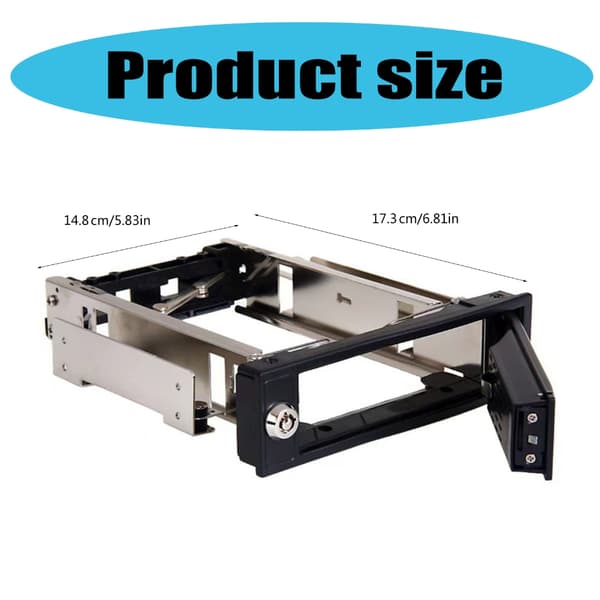 3,5 tommer bakkeløse hot-swaps 3,5 tommer interne harddisk SSD-adapter mobil rack