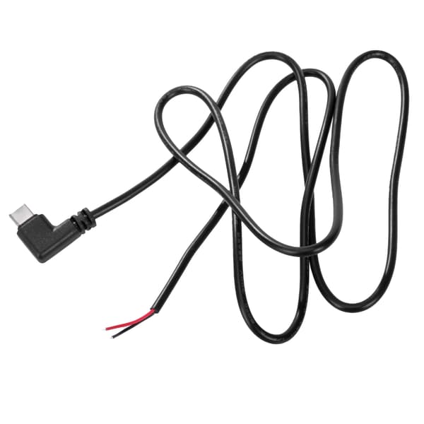 USB C han til 2-benet strømforlængerkabel Type C åben ende pigtail ledning 5V 3A