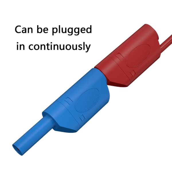 Professionella banankontaktkablar 1 meter tråd Hög elektrisk testkabel för multimeter