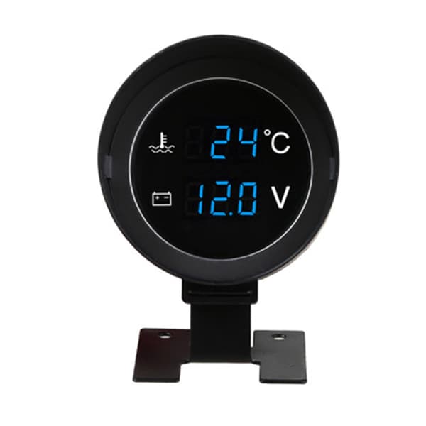 Universell lastebil LED voltmeter vanntemperaturmåler sensor Red letter 14mm sensor head