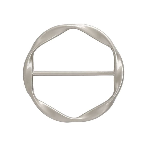 Silkeskjerf Ring Klips T-skjorte Slips Klips for Kvinner Skjerf Spenne Midjespenne Silver