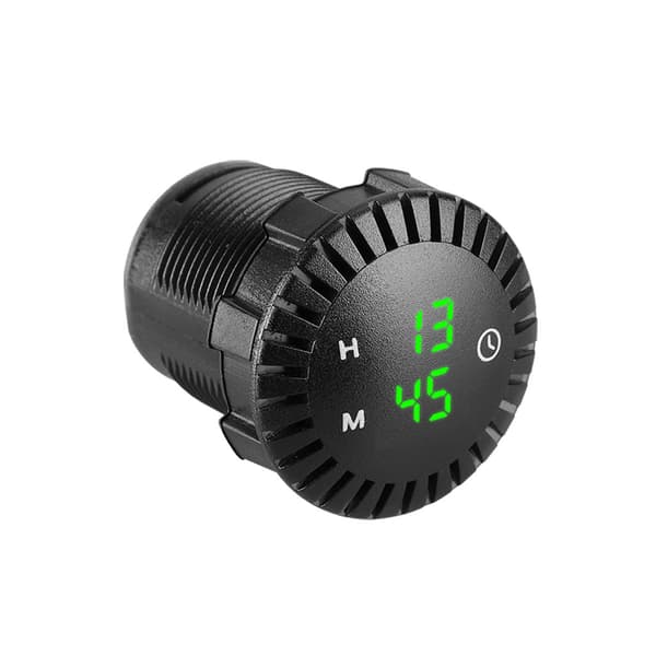 Bil LED Display Ur 12V/24V Mini Digitalt Ur Måler til Touch til Auto Motorcykel Green