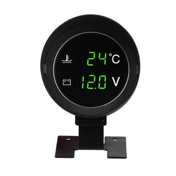 Universal Lastbils LED Voltmeter Vattentemperaturmätare Sensor Red letter 14mm sensor head