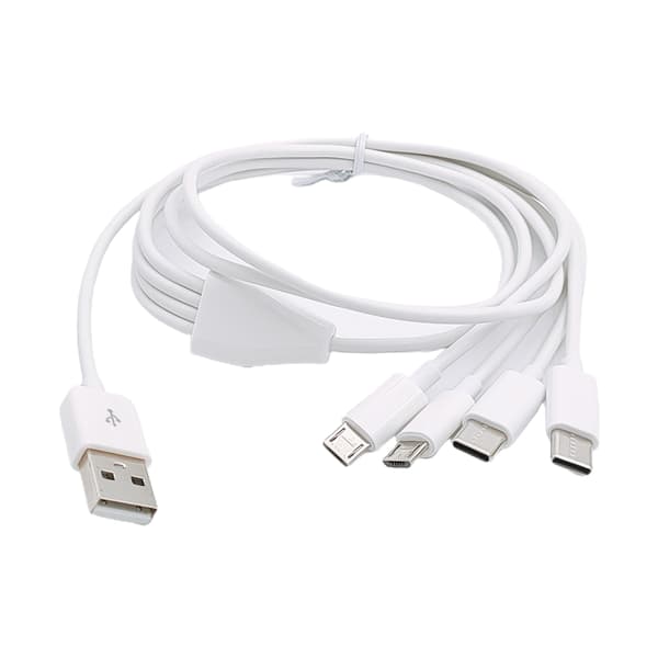 Multi-opladningskabel 4-i-1 Flere telefonopladerkabler USB til Type-C/MICRO USB
