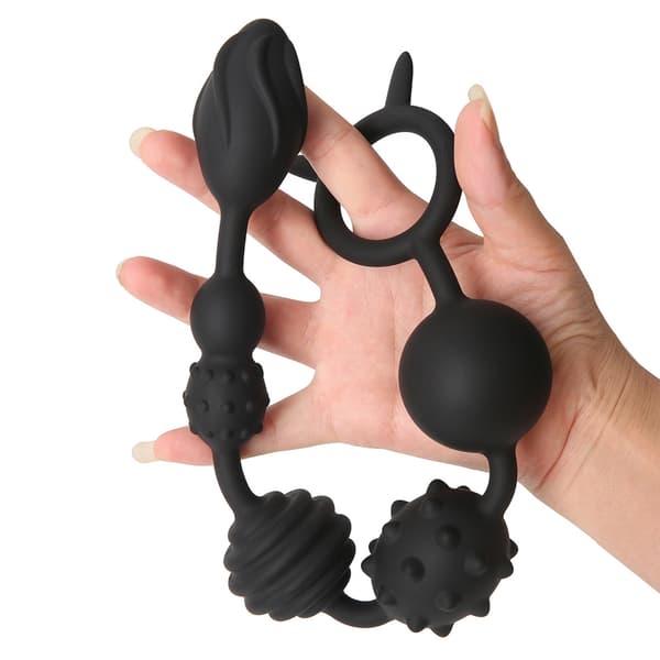 Anals træner Anals plug Anals kæde prostatastimulator massager Anals legetøj M