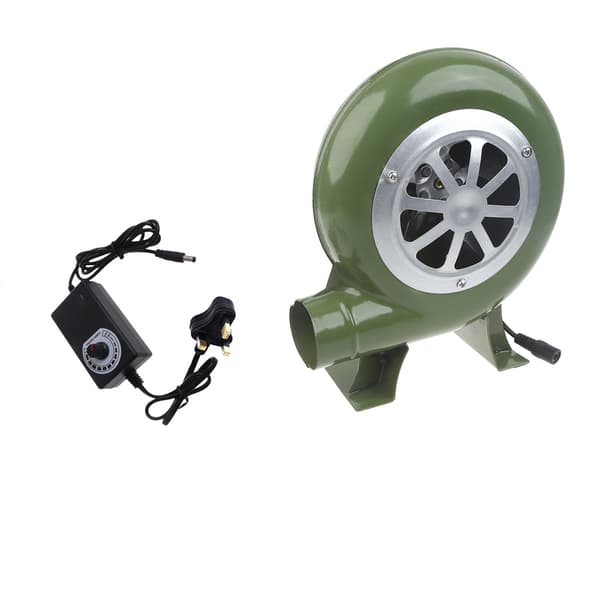 BBQ Vifte Elektrisk Blåser UK Adapter for Kullild Smedjer Blåser