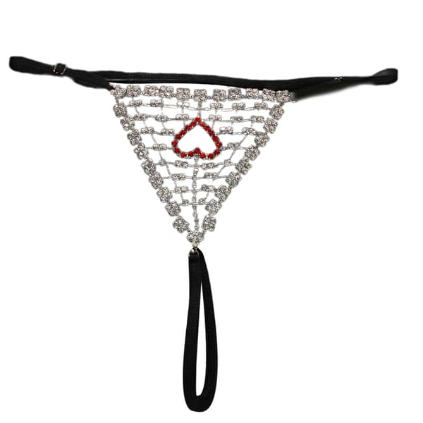 Naisten kimaltelevat strassit stringit alushousut matalavyötäröiset G-string-alushousut