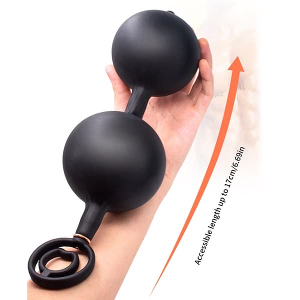 Voksen Utvidelse Stimulator Oppblåsbar AnalsRumpeplugg Dilator Stor Dildo Innføring null - 3