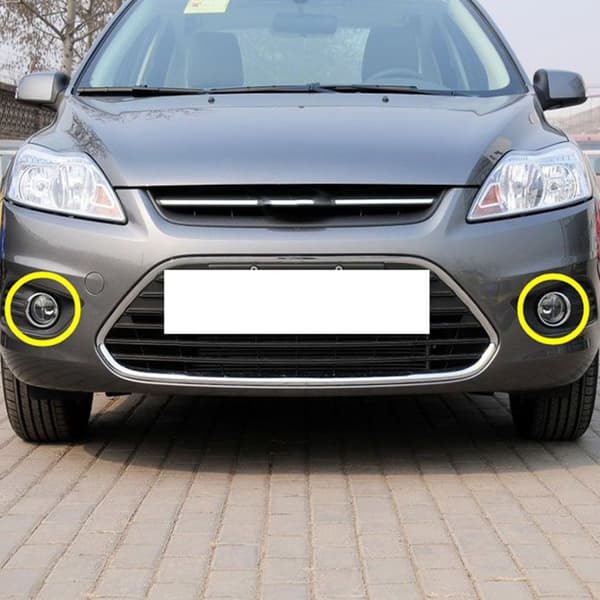 1 Par ABS Krom Front Tåkelys Lampe Deksel Trim