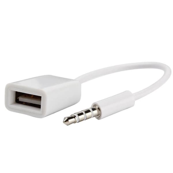 Erstatningsladerkabel 5 mm jackplugg til USB strømlader synkronisering dataoverføring USB female to 3.5mm male