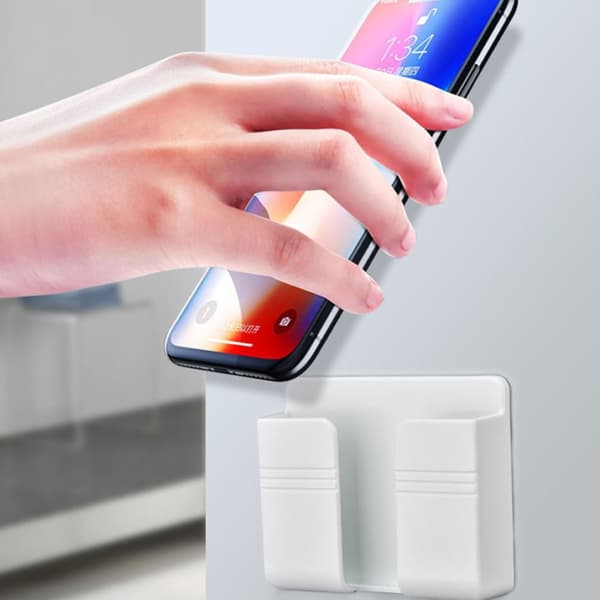 Telefonfäste för kontor Enkel installation Ställ med kabelhantering Gray