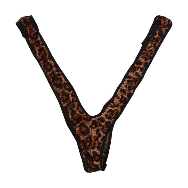 Jockstrap for men, ensfarget leopardbrytedrakt, thong-body Leopard One Size