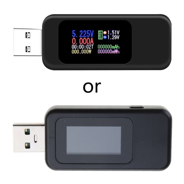 USB sikkerhedstester USB digital strømmåler tester multimeter strøm- og voltmeter