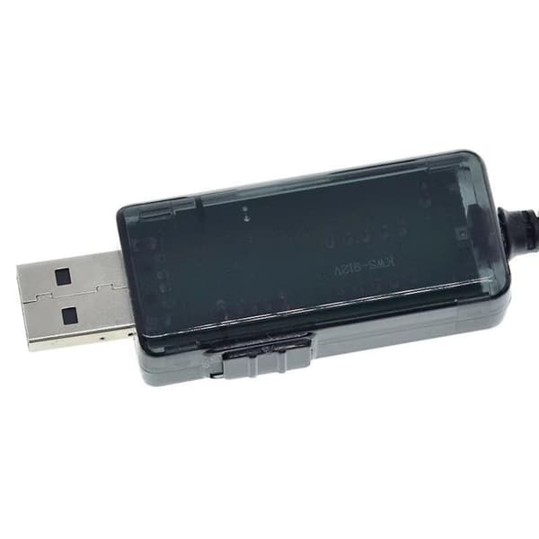 USB til DC5.5x2.1mm strømforsterkerkabel transformerer 5V til 9V/12V for elektronikk