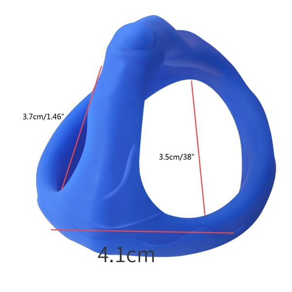 Manlig Lås Säd Ring Pung Bindande Mjuk Gummi Ring Fördröjd Utlösning Red