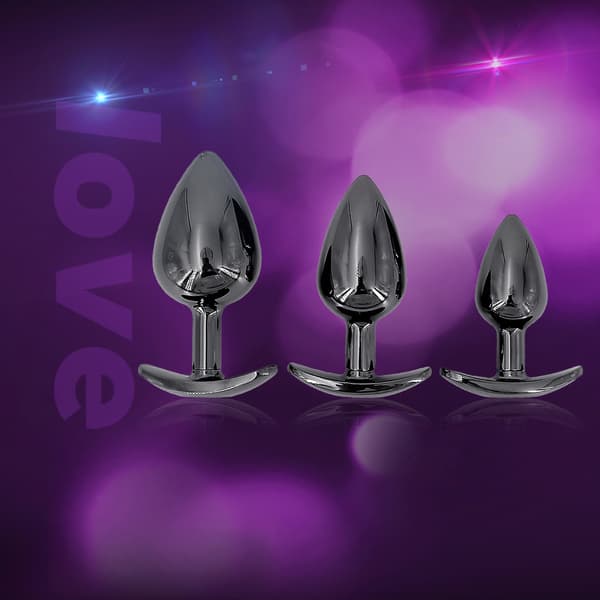 Metall Manuell Grepp Butt Plug Dilator Masturbation Prostatleksaker M