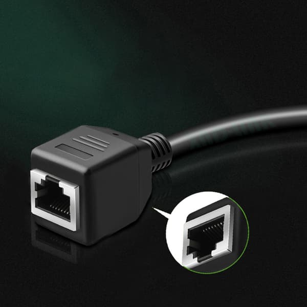 RJ45 Cat6 forlænger patchkabel forlænger Lan han til hun netværkskabel til router modem til Smart TV PC computer bærbar 1m