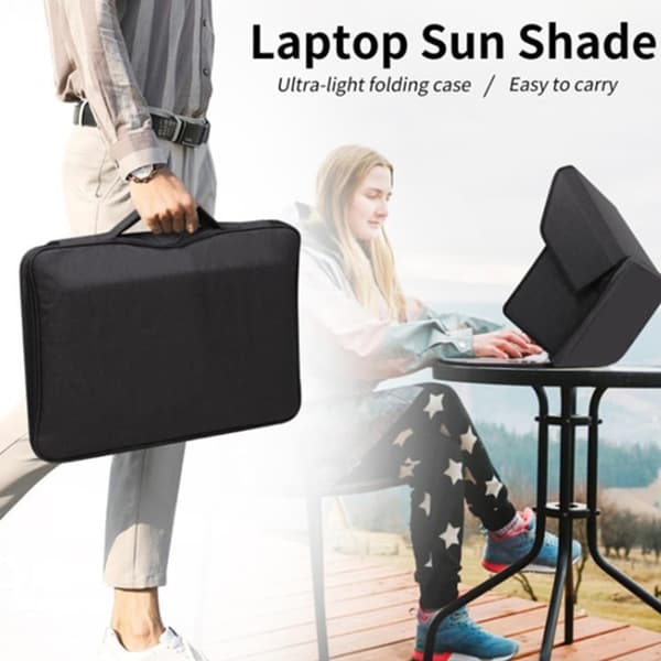 Bærbar solskærm til bærbar computer, foldbar taske til bærbar computer 14-inch