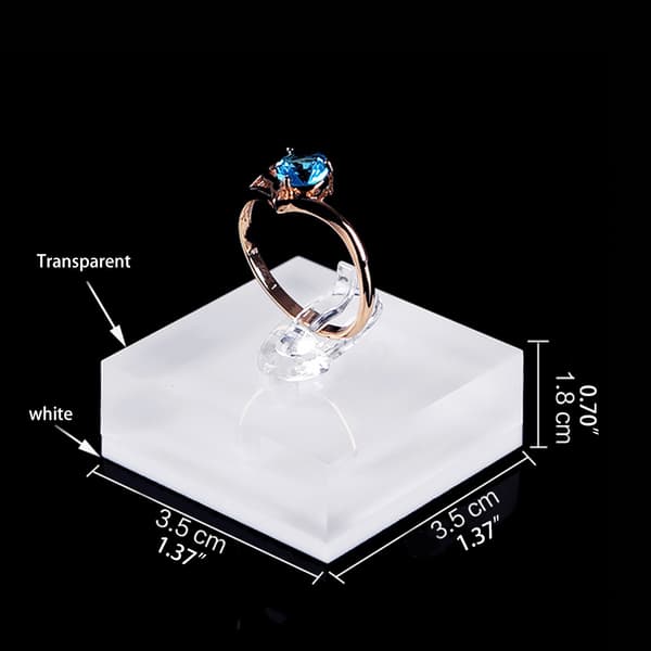 Fingerring Clips Display Støtte Stativ Ringe Organizer Udstillingsholder Dekorativ null - Style1