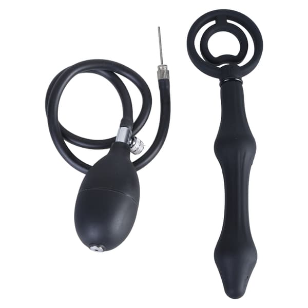 Vuxen expansionsstimulator uppblåsbar analbuttplugg dilator stor dildoinsättning null - 3