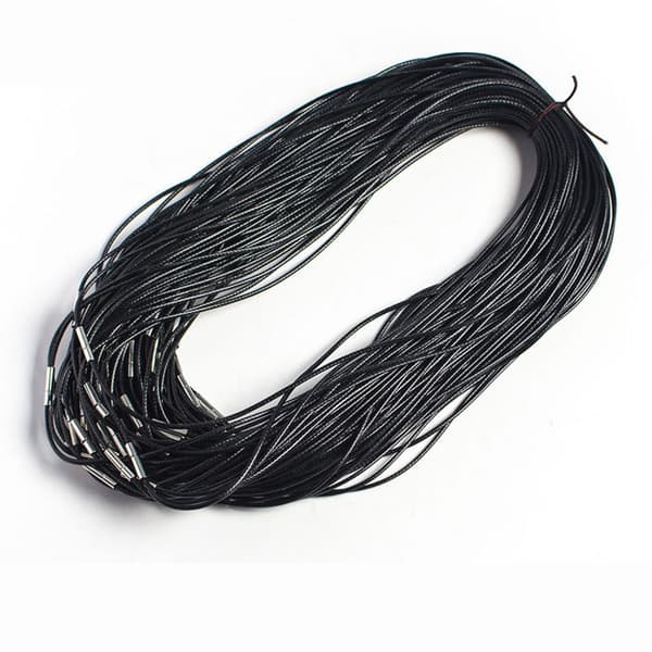Mode Flätat Rep Halsband Vax Rep Kedja Polyester Hängsmycke Sträng null - 1.5 thick 45cm