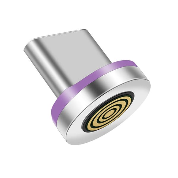 540° rotation magnetisk adapter Type C Micro USB oplader hurtig opladning egnet til telefon flere enheder samtidigt Grey