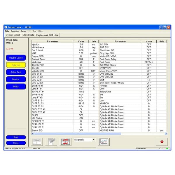 Mini VCI V1800.008 OBD2 Bildiagnoskabel Mini VCI J2534 FT232RL