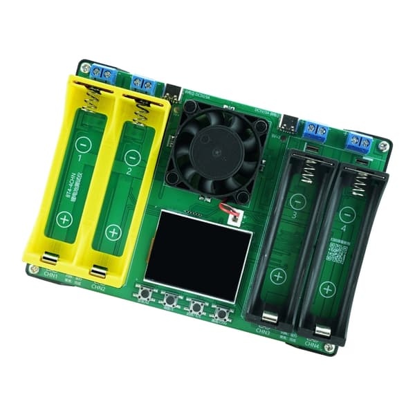 21700 LCD 4-kanals skjerm Batterikapasitetstester Digital Batterideteksjon