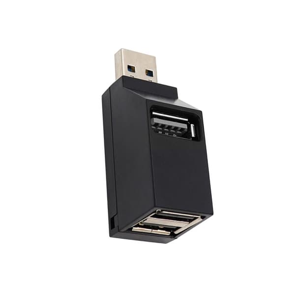 USB2.0 Extender Bil Splitter Flere Port USB Hubs 2.0 Adapter til Bærbar Kontor Black