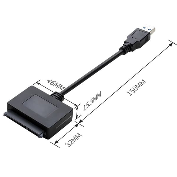 Universal SATAs 2.5 tommer ekstern harddisk kabinet med USB3.0 to porte til systemer null - Two in one