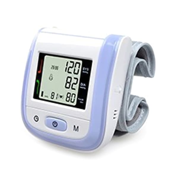 Håndledsblodtryksmåler 2×99 Aflæsninger Hukommelse Tonometer med LCD-display