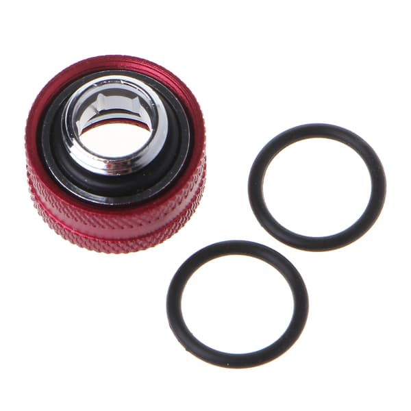 1 pakke G1/4\" gevind til 14 mm kompressionsfitting glat finish til hård rørforbindelse PC vandkølesystem Black 11