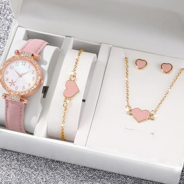Mode smykker sommerfugleur og elegante accessories til kvinder White Double love