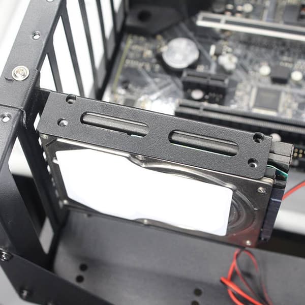 SSD HDD-holder Solid Drive Mekanisk harddisk PCI-brakett for stasjonær PC For 3.5inch 12cm