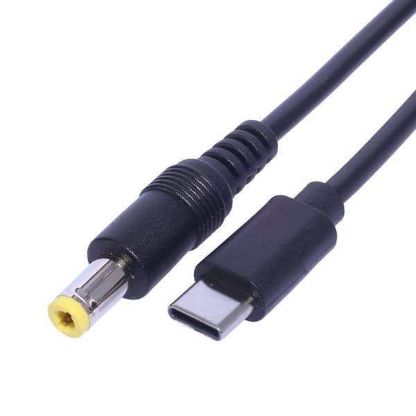 Høykvalitets ladekabel Type C til DC5.5X2.1mm hann ladekabel 20cm/7.87in