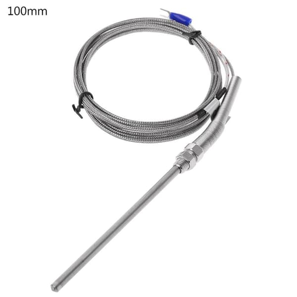 K-typ termoelementsond 50mm/100mm/150mm/200mm rostfritt stål termoelement 0-400℃ temperatursensor 200mm