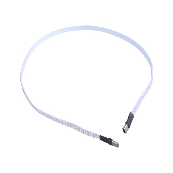 Type C til Type C-kabel Hann Silikon Flat Ledning Støtter 2A Lading 480 Mbps
