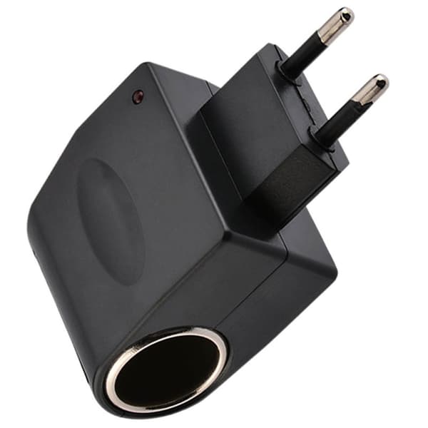 Automatisk cigarettænder strømomformer AC 220V til DC 12V adapter strømstik