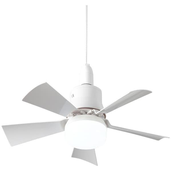 6 stk. udskiftningsvinger til E27 loftventilator Stille luftcirkulation Lav støj Energibesparende indendørs køleventilator White 22cm