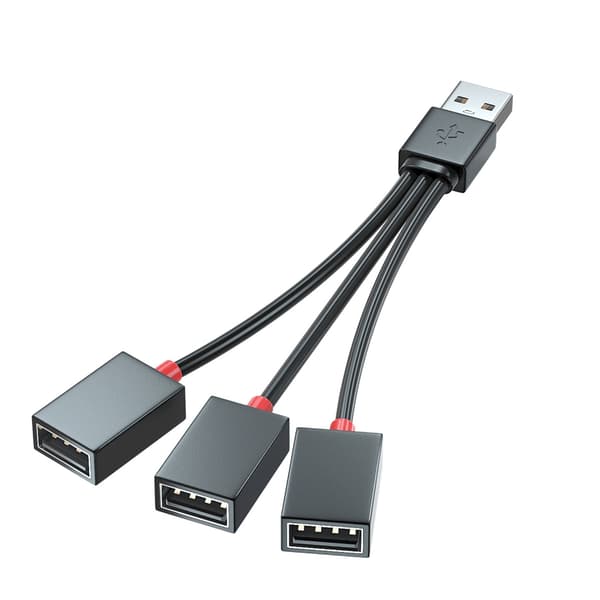 USB Splitterkabel, USB 1 han til 3 hun forlængerledning