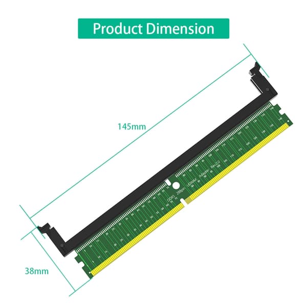 DDR5 UDIMM-adapter til bærbare computere DDR5-hukommelsestester 288-bens adapter til stationær pc